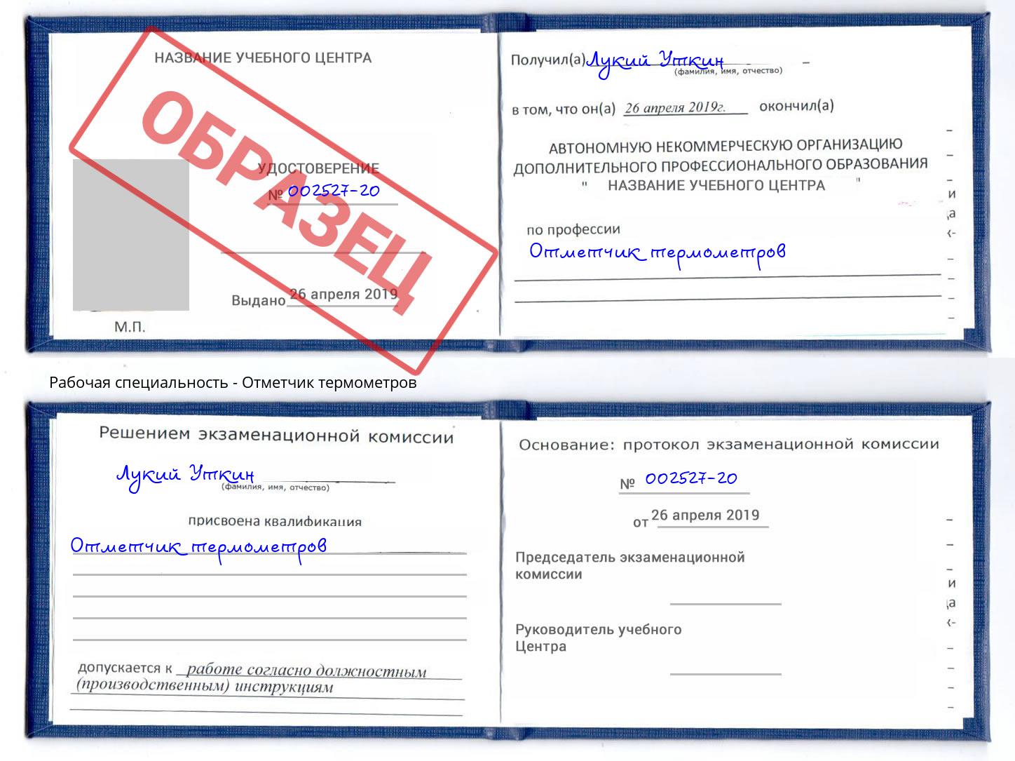 Отметчик термометров Улан-Удэ
